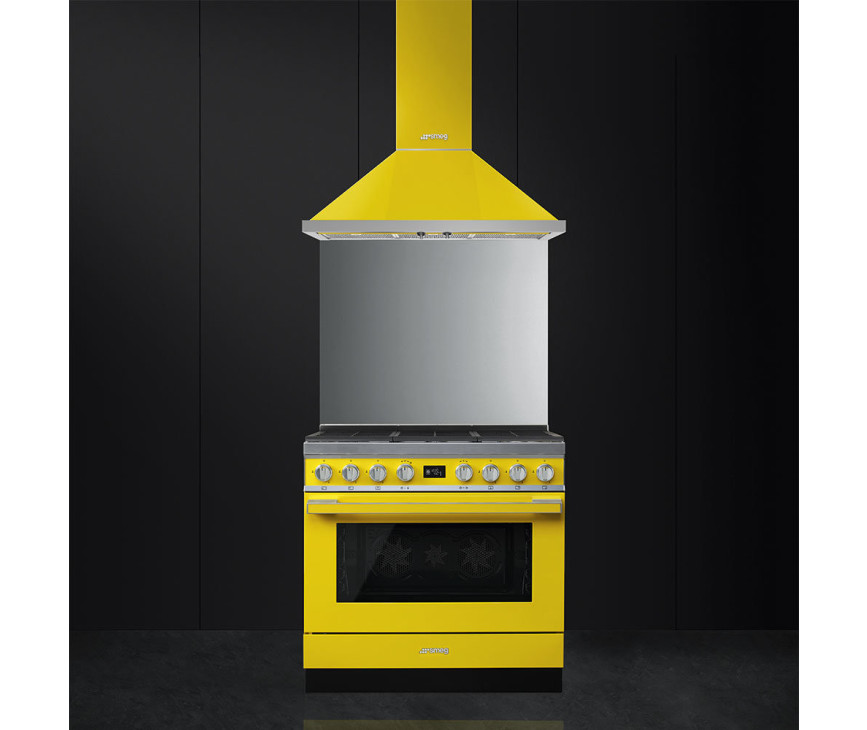 De Smeg KPF9YW is goed te combineren met het Smeg CPF9GMYW fornuis
