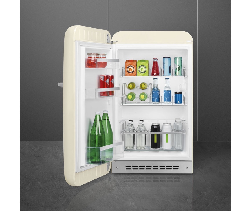 Smeg FAB10HLCR5 koelkast creme - linksdraaiend