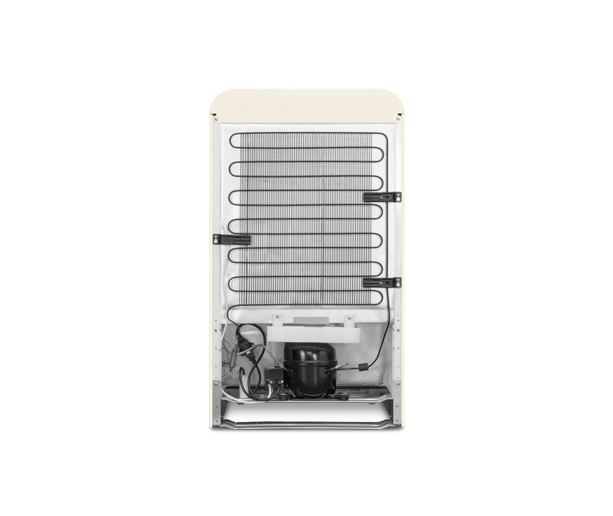 Smeg FAB10HLCR5 koelkast creme - linksdraaiend - achterzijde