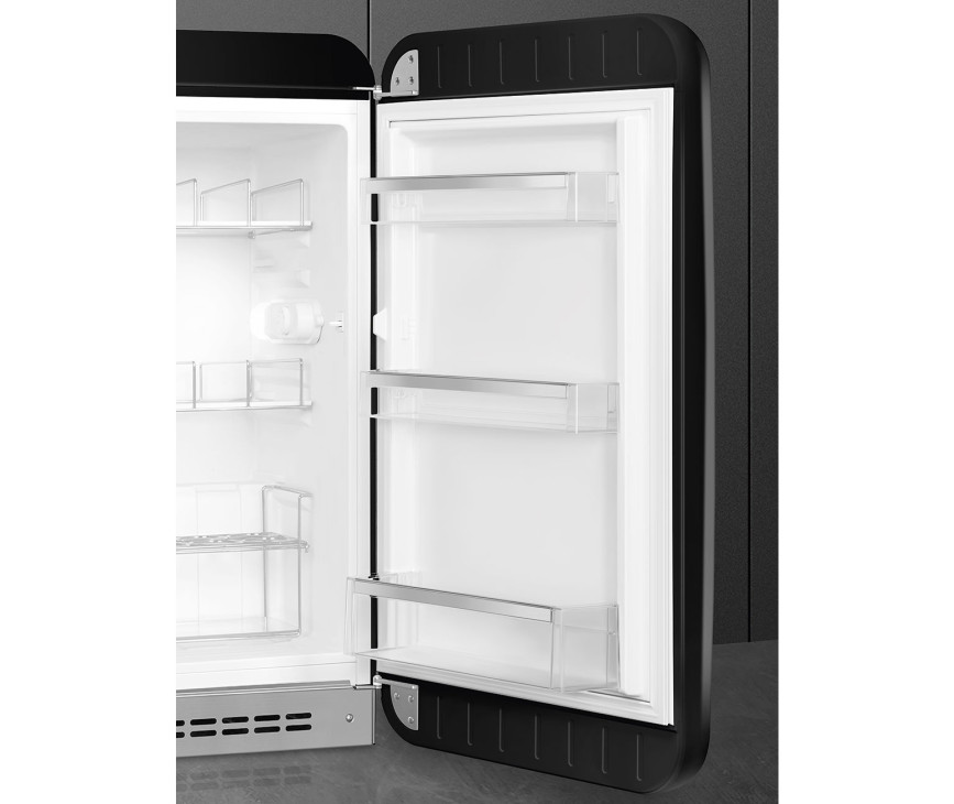 Smeg FAB10HRBL5 zwarte koelkast - rechtsdraaiend