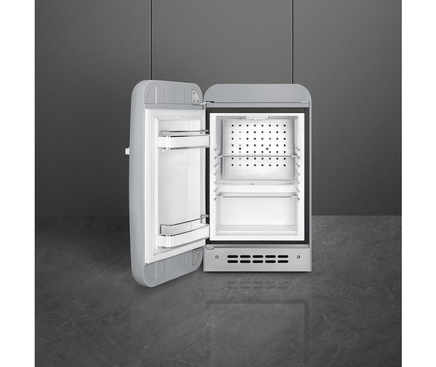 Smeg FAB5LSV5 minibar koelkast - zilver - linksdraaiend