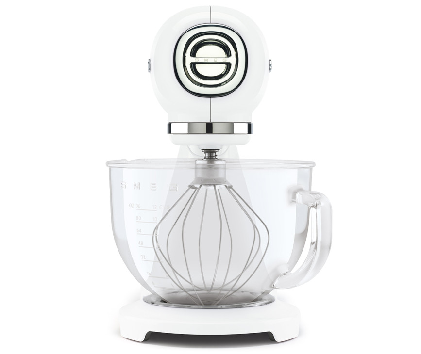 Smeg SMF13WHEU keukenmachine - volledig wit met glazen mengkom