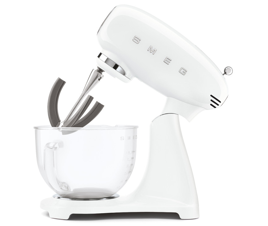 Smeg SMF13WHEU keukenmachine - volledig wit met glazen mengkom
