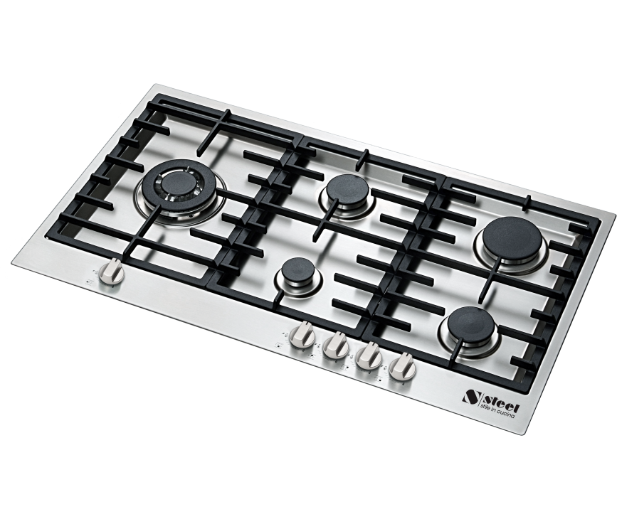 Steel GP7B-5 Genesi inbouw gas kookplaat - 90 cm breed