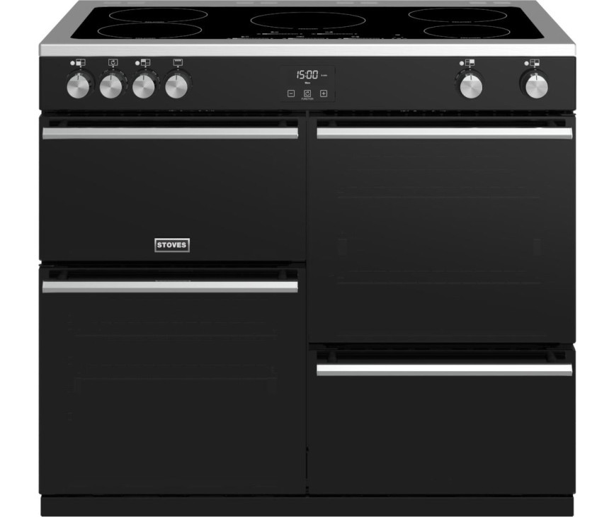 Stoves Precision DX S1000 Ei BK zwart inductie fornuis