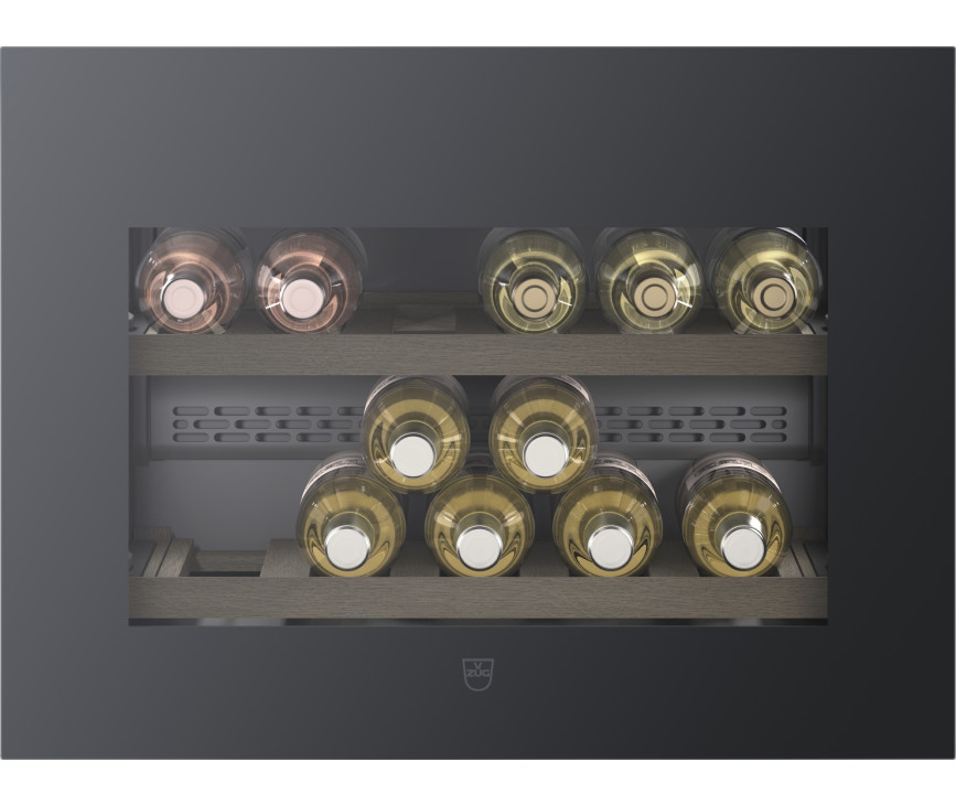 V-zug Winecooler V4000 45 right inbouw wijnkoelkast - Zwart glas - rechtsdraaiend