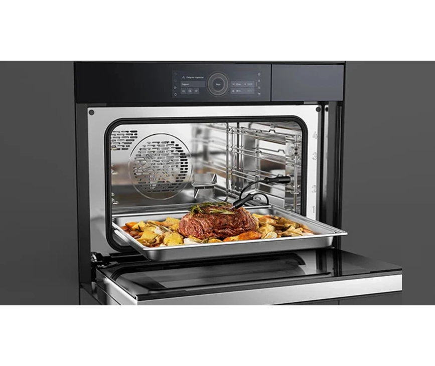 V-Zug CombiSteamer V4000 45 Zwart glas inbouw combi-stoomoven