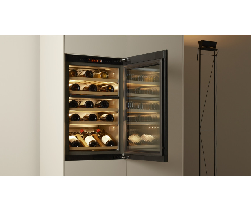 V-zug Winecooler 90 SL Platinum inbouw wijnkoelkast - nis 88 - Platinum glas linksdraaiend