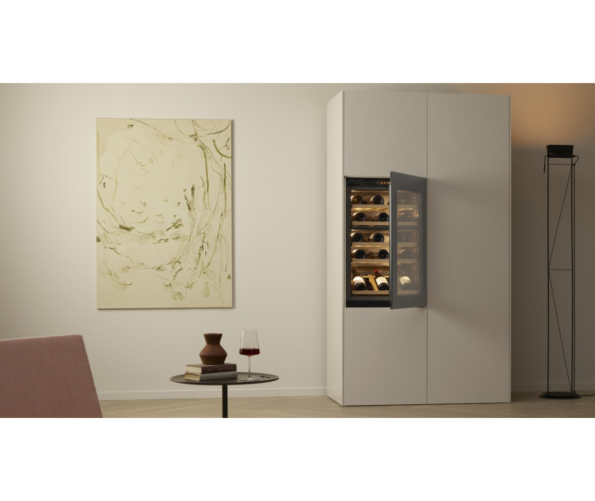 V-zug Winecooler 90 SL Platinum inbouw wijnkoelkast - nis 88 cm - Platinum glas rechtsdraaiend 
