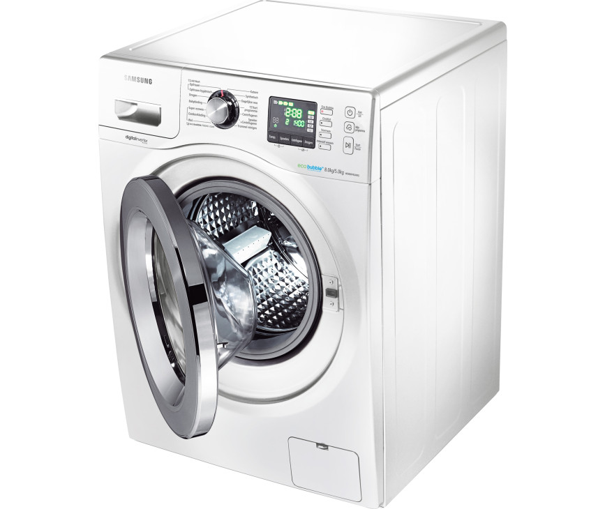 De Samsung WD806P4SAWQ is eenvoudig instelbaar en uitgevoerd met LCD display