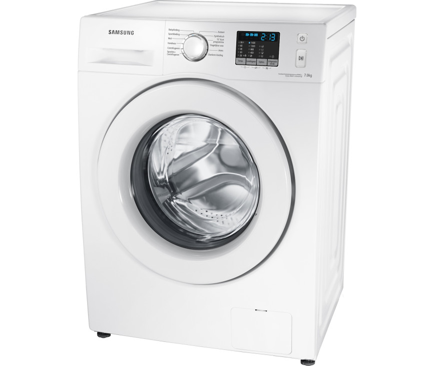 De WF70F5E0Z4W is uitgevoerd met een 7 kg. trommel en 1400 toeren centrifuge