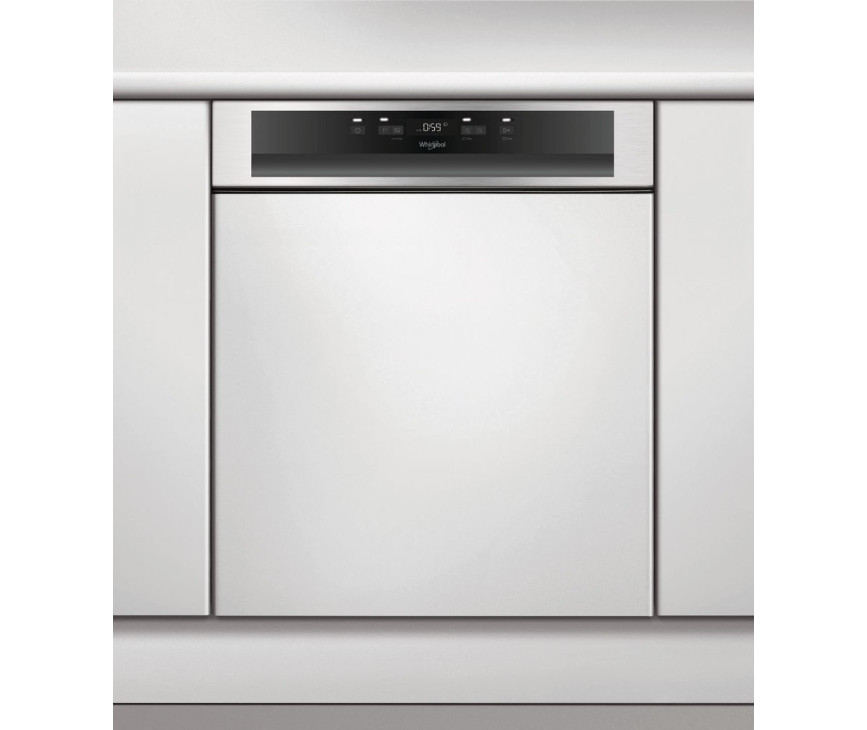 Whirlpool WBC 3C26 X inbouw vaatwasser - half integreerd