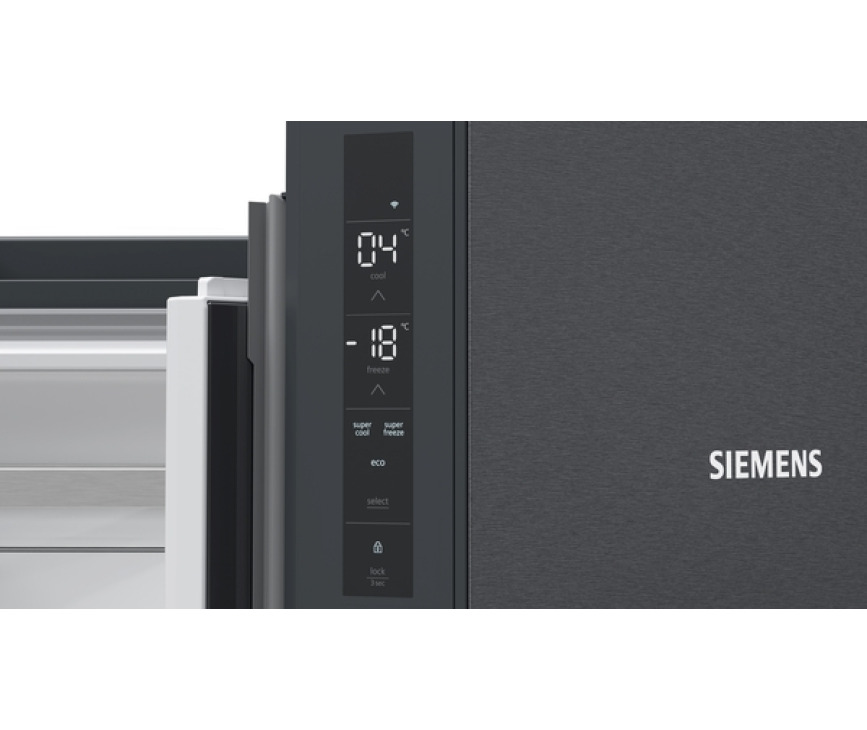 Siemens KF96NAXEA side-by-side koelkast - black inox-antifingerprint 