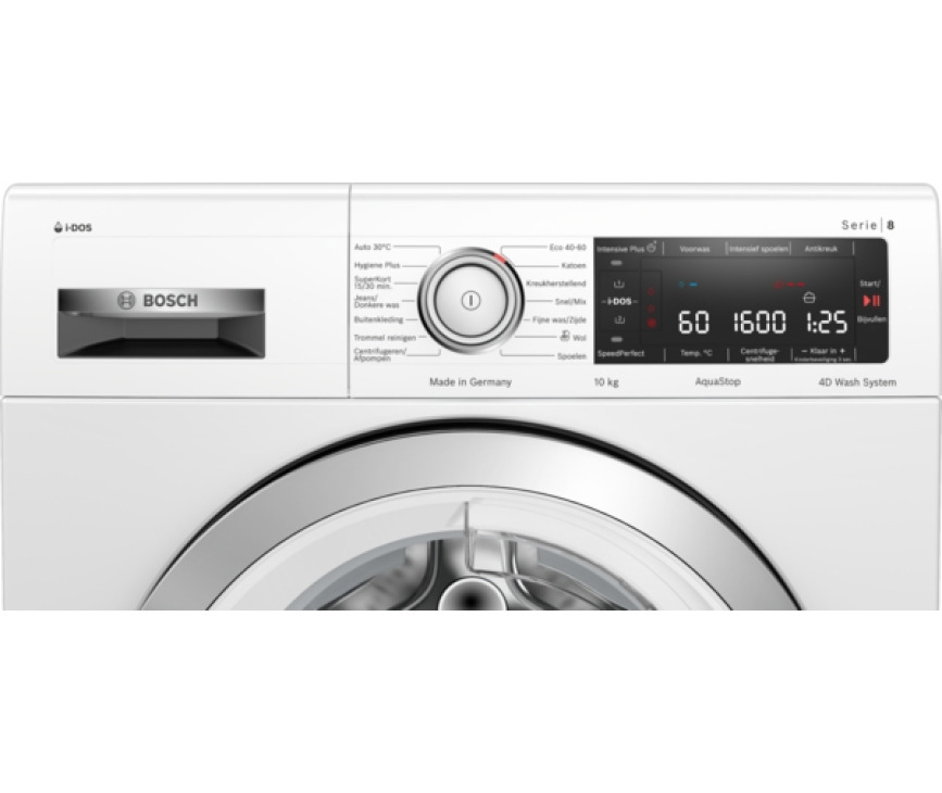 Bosch WAX32K90NL wasmachine met i-Dos en 10 kg. vulgewicht