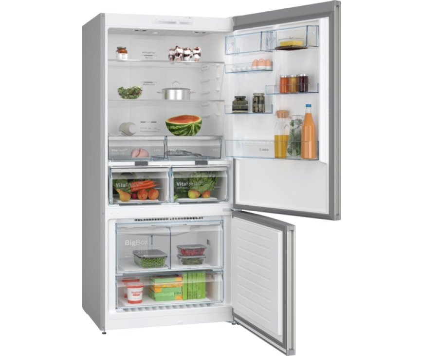 Bosch KGN86VIEA vrijstaande koelkast rvs - 86 cm. breed