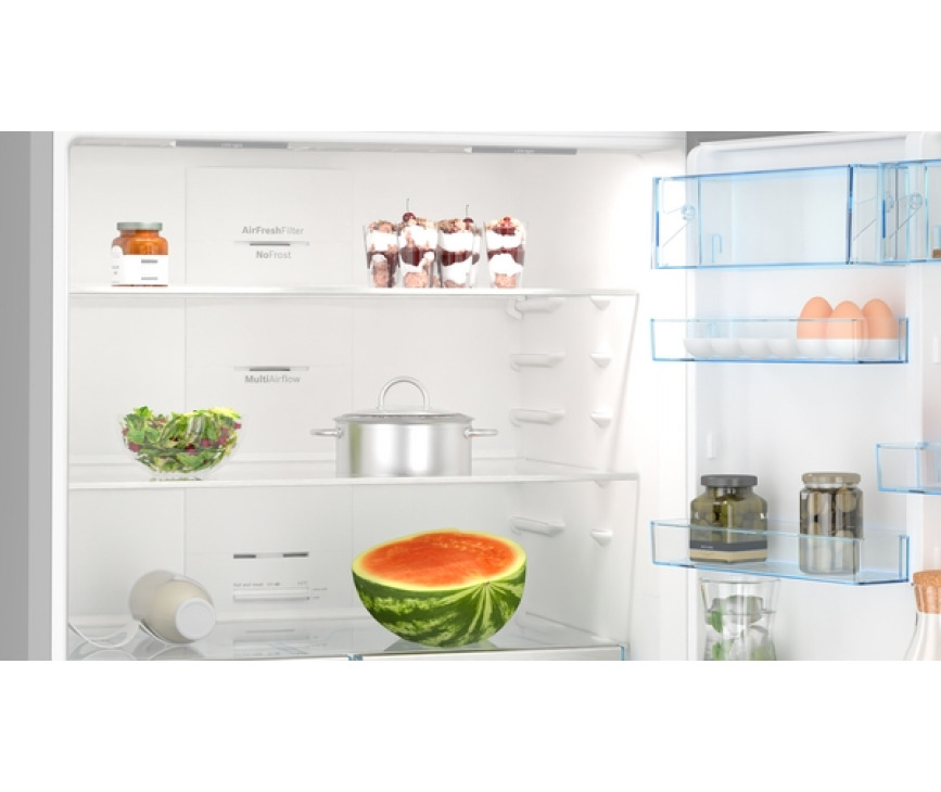 Bosch KGN86VIEA vrijstaande koelkast rvs - 86 cm. breed