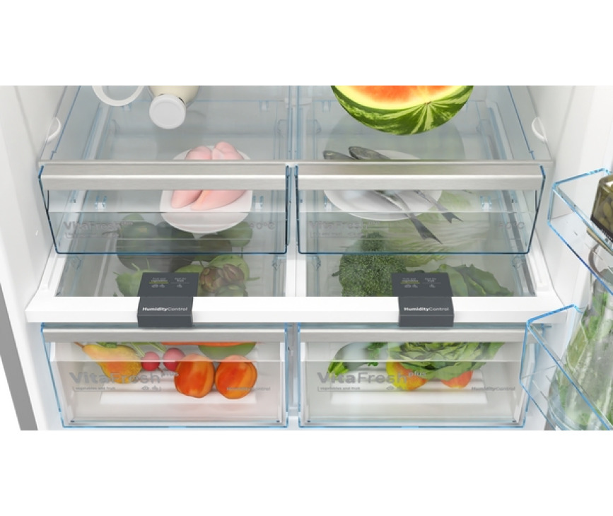 Bosch KGN86VIEA vrijstaande koelkast rvs - 86 cm. breed