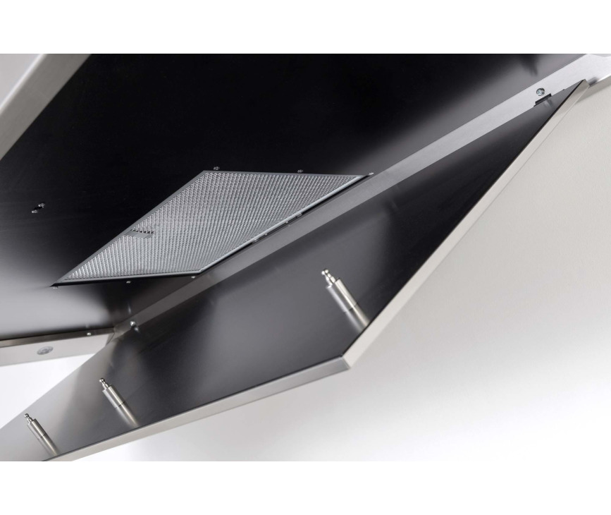 Novy 7612 wand afzuigkap - zwart - 120 cm. breed