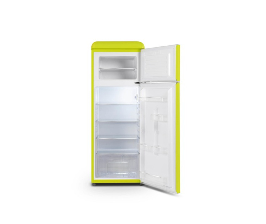 Schneider SCDD208VRIO retro jaren 50 koelkast - groen