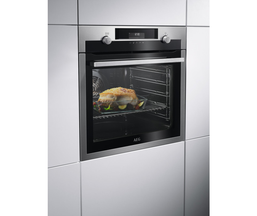 AEG BPS556060M inbouw oven met stoom - rvs