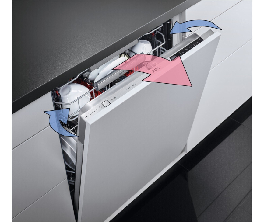 AEG FSE76738P inbouw vaatwasser met schuifscharnieren