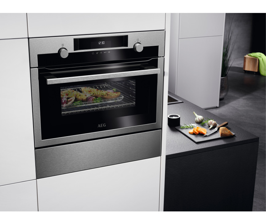 AEG KME565060M inbouw oven met magnetron - rvs