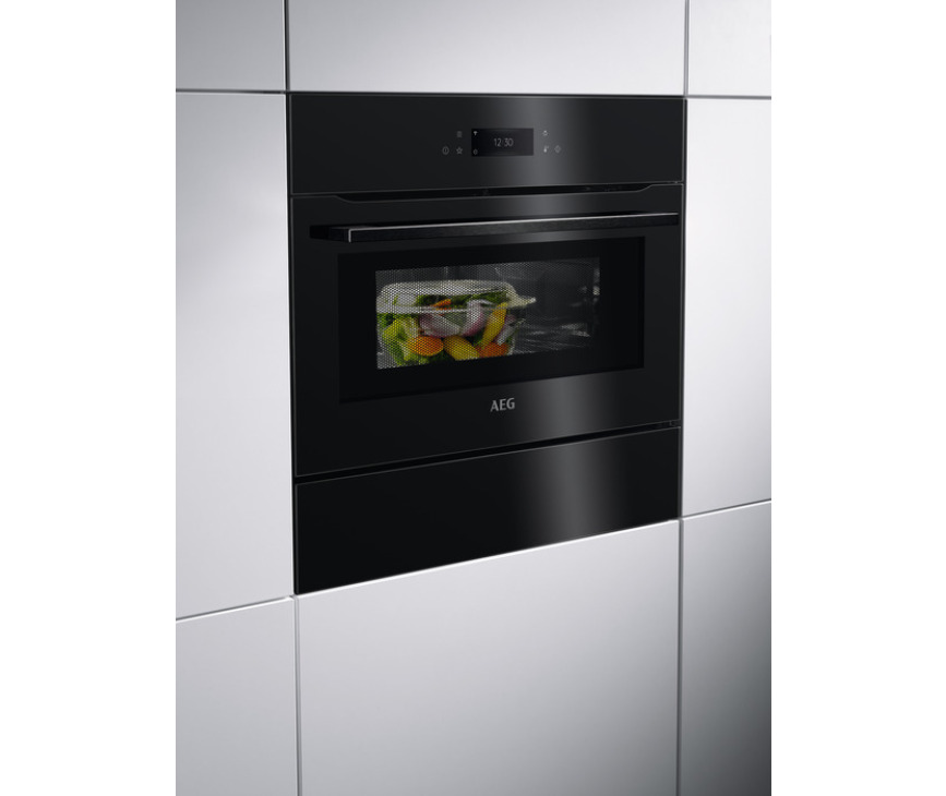 Aeg KMF761080B inbouw oven met magnetron - zwart