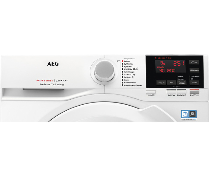AEG L6FB86GW wasmachine 