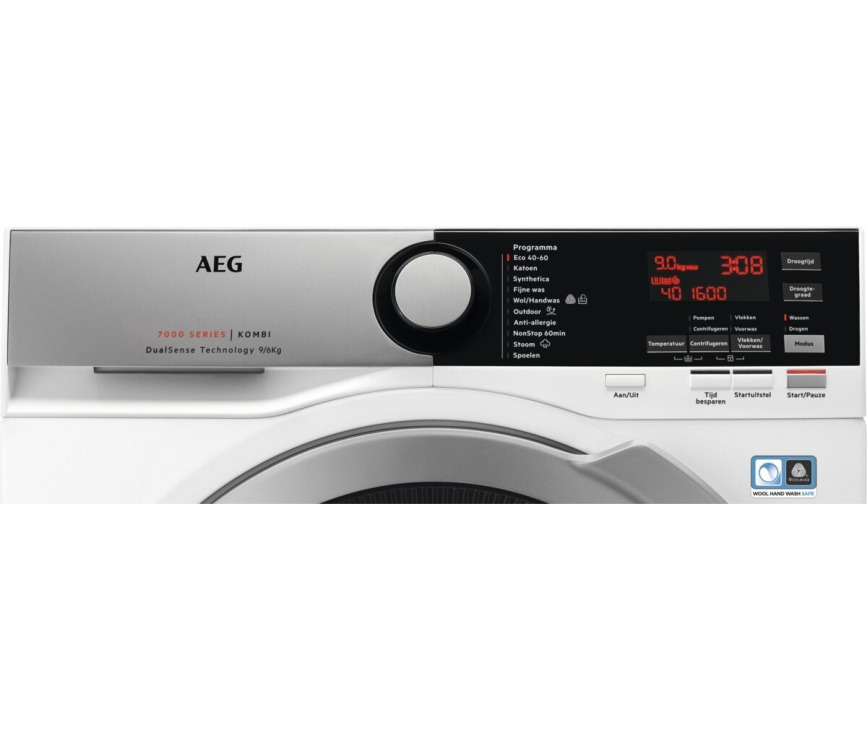 AEG L7WEN966ES was/droogcombinatie - 1550 toeren - 9/6 kg. trommel