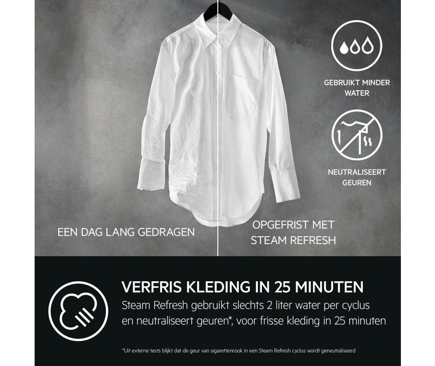 AEG LWR7676BI inbouw was/droogcombinatie met ProSteam