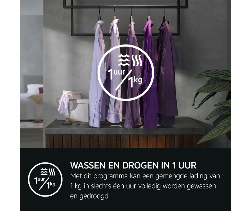 AEG LWR7676BI inbouw was/droogcombinatie met ProSteam