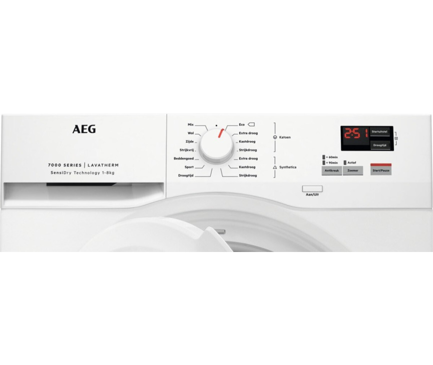 Aeg T7DBNP600 warmtepomp droger - 8 kg. - A+++