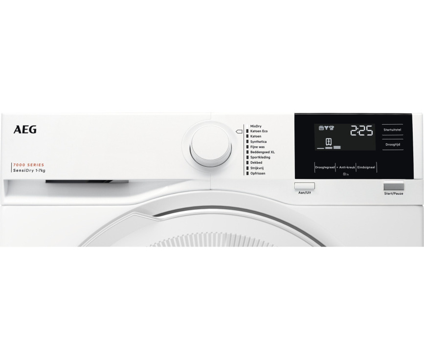 AEG TR737L2B warmtepomp droger met 7 kg. en energieklasse A++