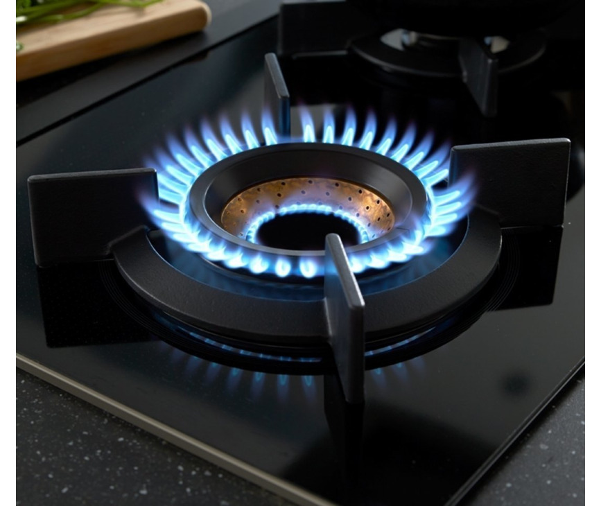 Fusion volcano wokbrander bij de Atag kookplaat HG9571MBA