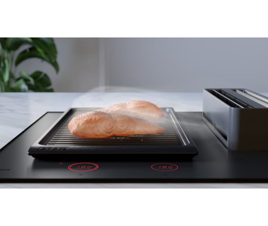 Atag HIDD28472SVI inbouw inductie kookplaat met afzuiging - Celsius Cooking