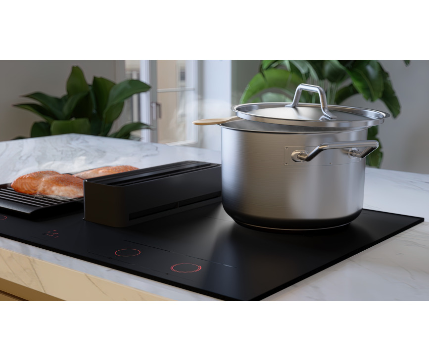 Atag HIDD28472SVI inbouw inductie kookplaat met afzuiging - Celsius Cooking