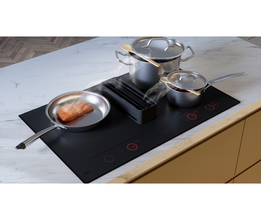 Atag HIDD28472SVI inbouw inductie kookplaat met afzuiging - Celsius Cooking