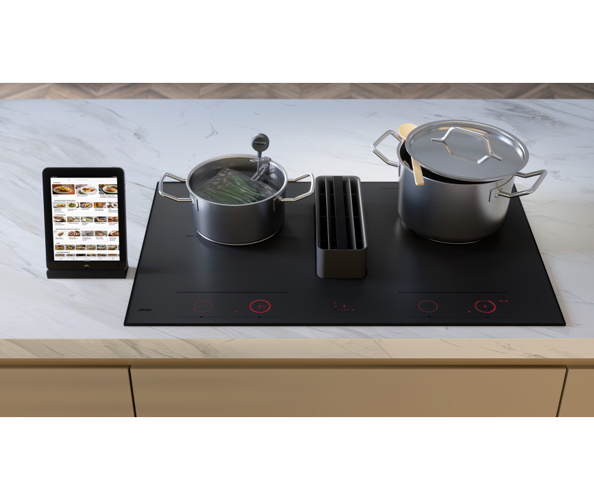 Atag HIDD28472SVI inbouw inductie kookplaat met afzuiging - Celsius Cooking