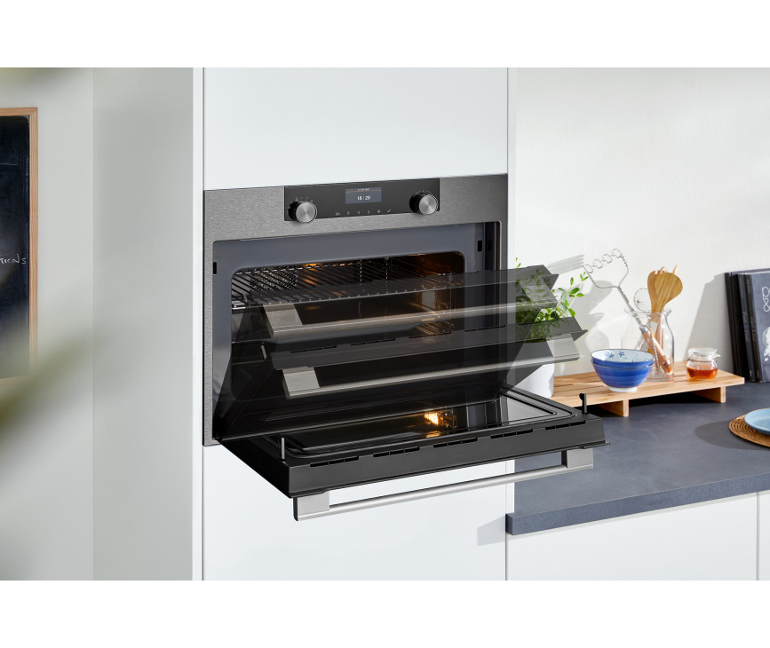 Atag BCM46121C inbouw oven met magnetron - blacksteel