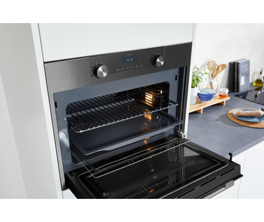Atag BCM46121C inbouw oven met magnetron - blacksteel