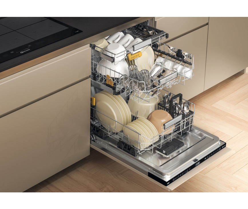 Bauknecht B8I HF58 TUSC inbouw vaatwasser met besteklade - stil 38 dB