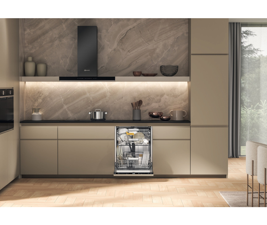 Bauknecht B8I HF58 TUSC inbouw vaatwasser met besteklade - stil 38 dB