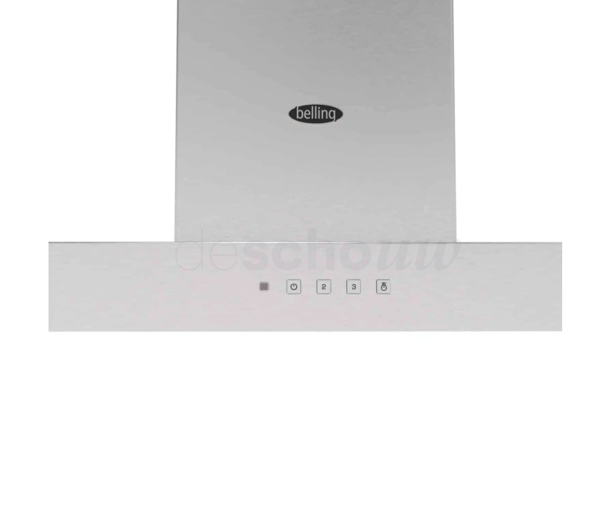 Belling BEL COOKCENTRE 100 FLAT rvs wand afzuigkap