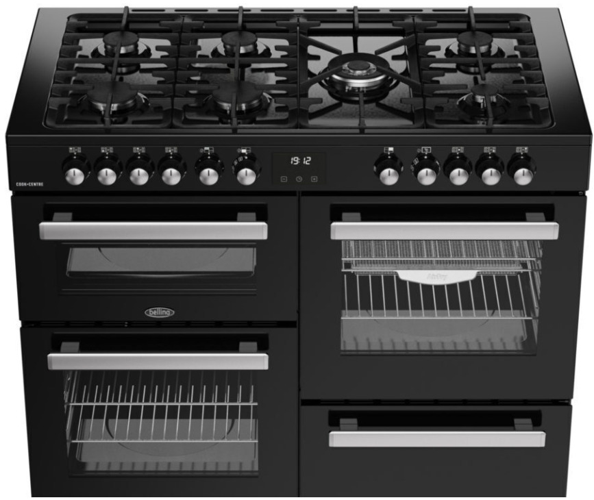 Belling COOKCENTRE 110 DF BLK fornuis
