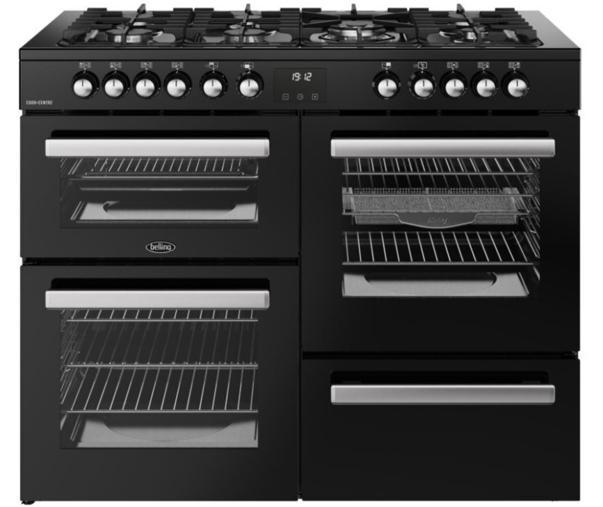 BELLING fornuis gas COOKCENTRE 110 DF BLK