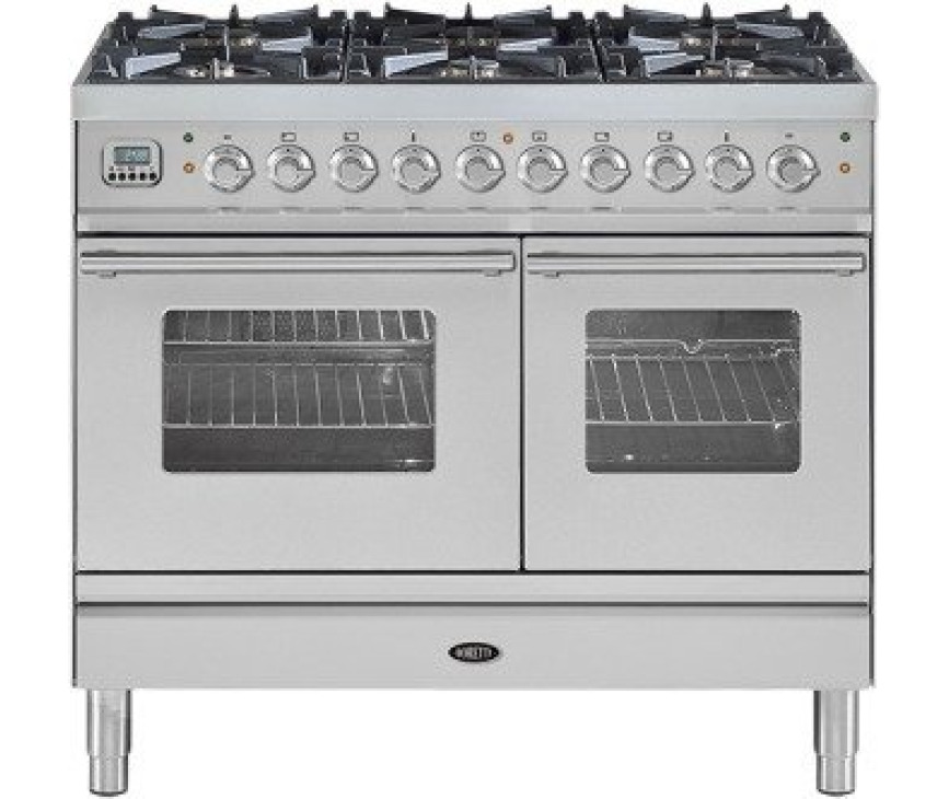 BORETTI fornuis gasoven roestvrijstaal VP104IXG