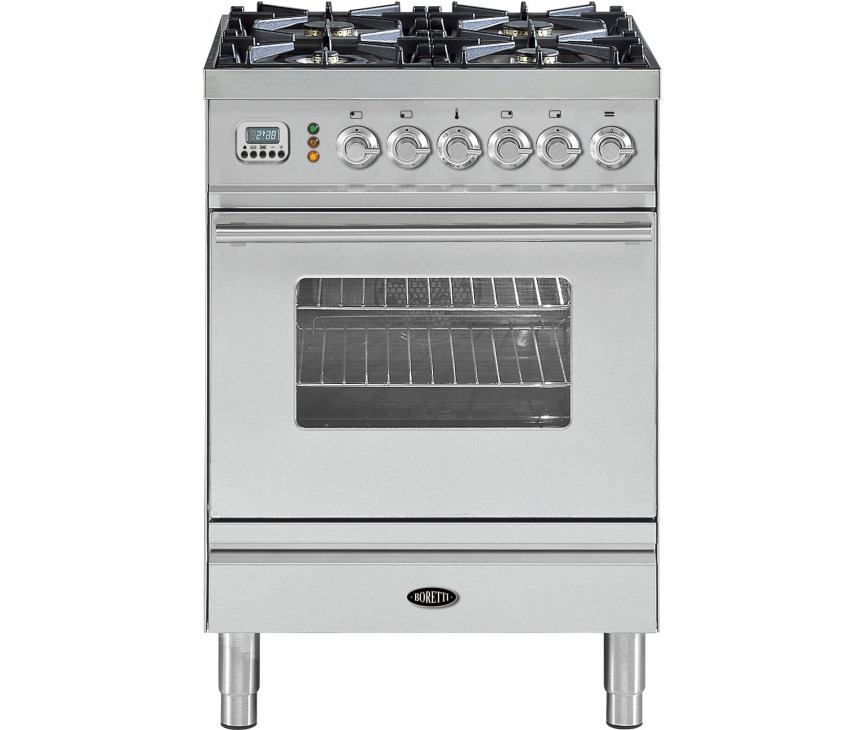 BORETTI fornuis gasoven roestvrijstaal VP64IXG