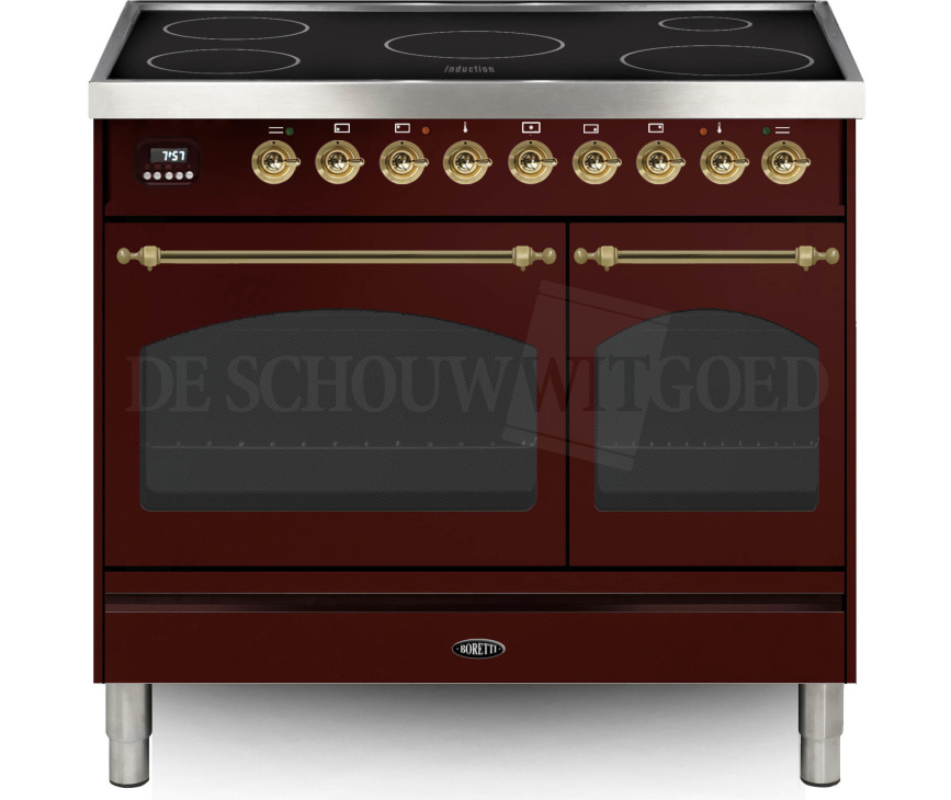 BORETTI fornuis inductie rood VPNI94RB