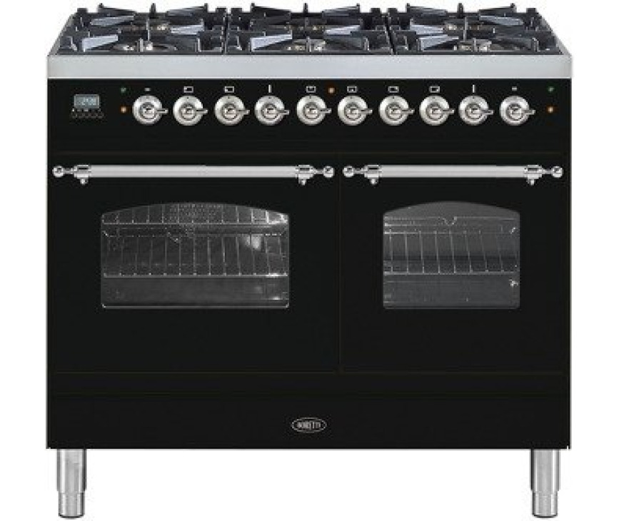 BORETTI fornuis gasoven zwart VPNR104ZWG