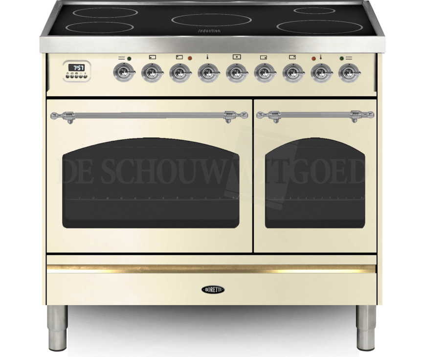 BORETTI fornuis inductie oud-wit VPNRI94OW